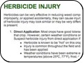 Herbicide injury