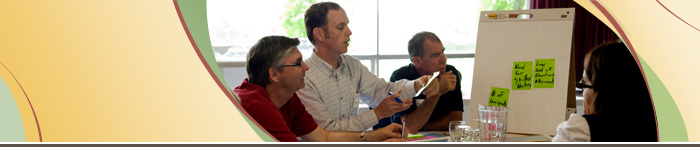 Picture of CED101 Lead, Stephen Morris (2nd from left) and the Rural Economic Development Advisors