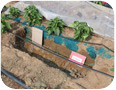 Water flow pattern for a drip irrigation system